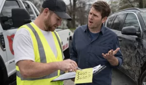 Cash for cars offers Bellwood buyer lowering offer during vehicle inspection after initial quote.